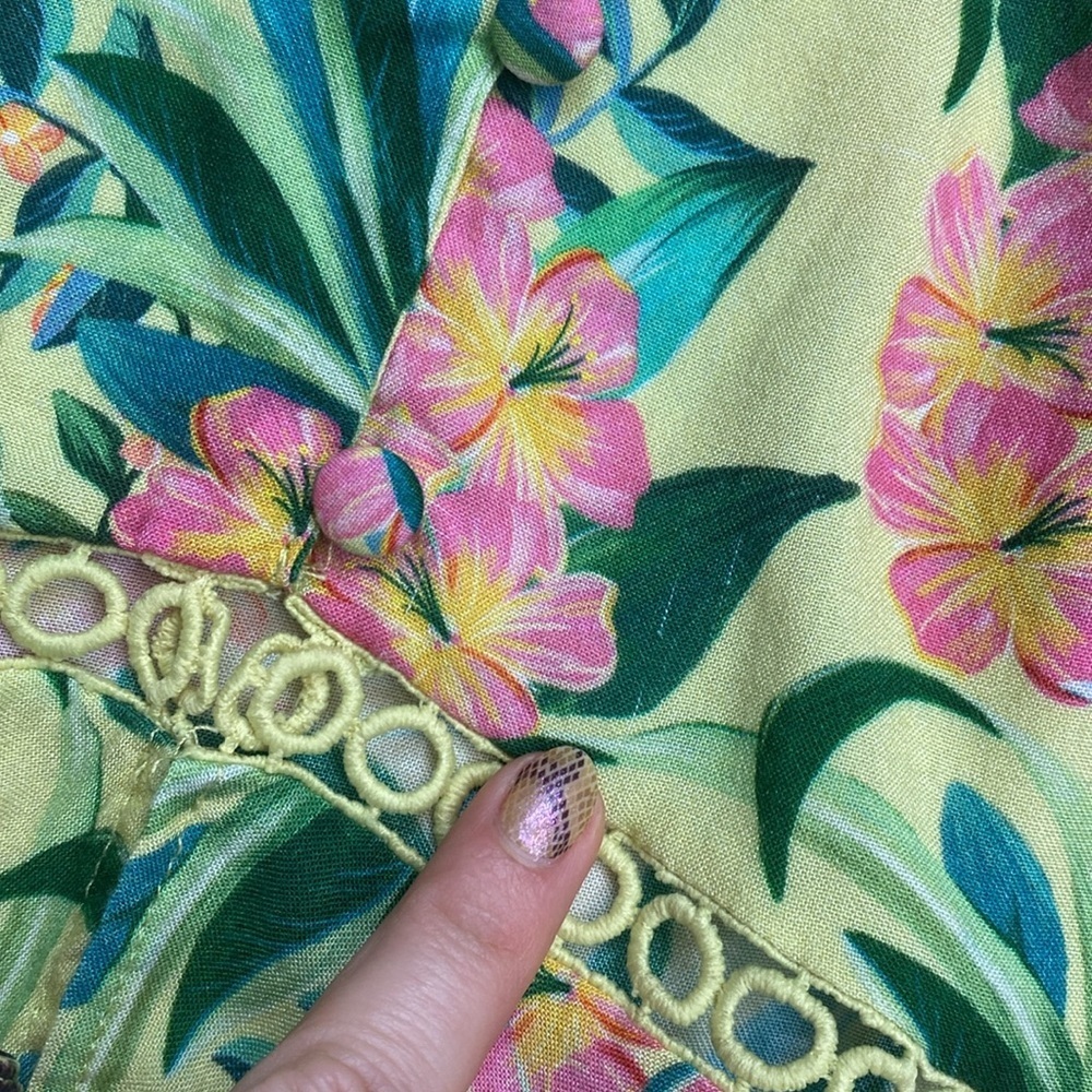 Farm Rio‎ Floral Ruffle Tank Top - Picture 9 of 16